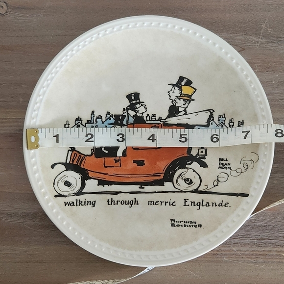 🎨Norman Rockwell Collector Plate, Walking Through Merrie Englande w/ PAPERWORK! - Picture 15 of 16